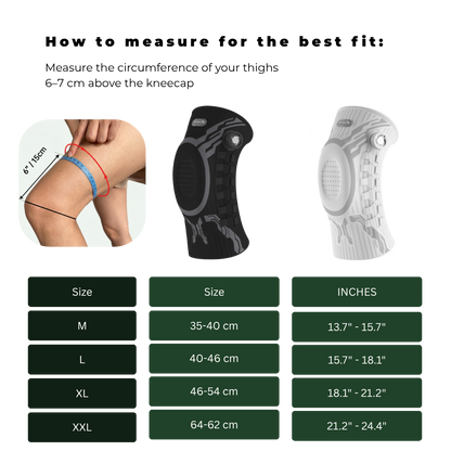 Recovero Pro-Athletic Knee Compression Sleeves — Pair