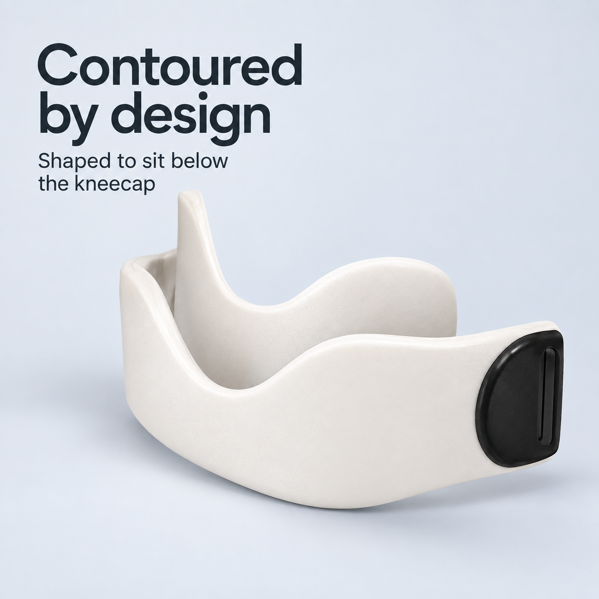 Contoured patella strap design